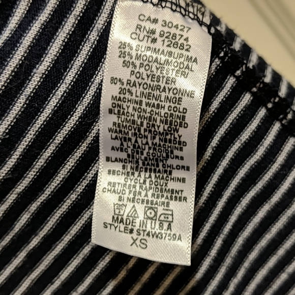 Splendid Drape Blue/White Stripe Cardigan Sweater - Picture 4 of 4